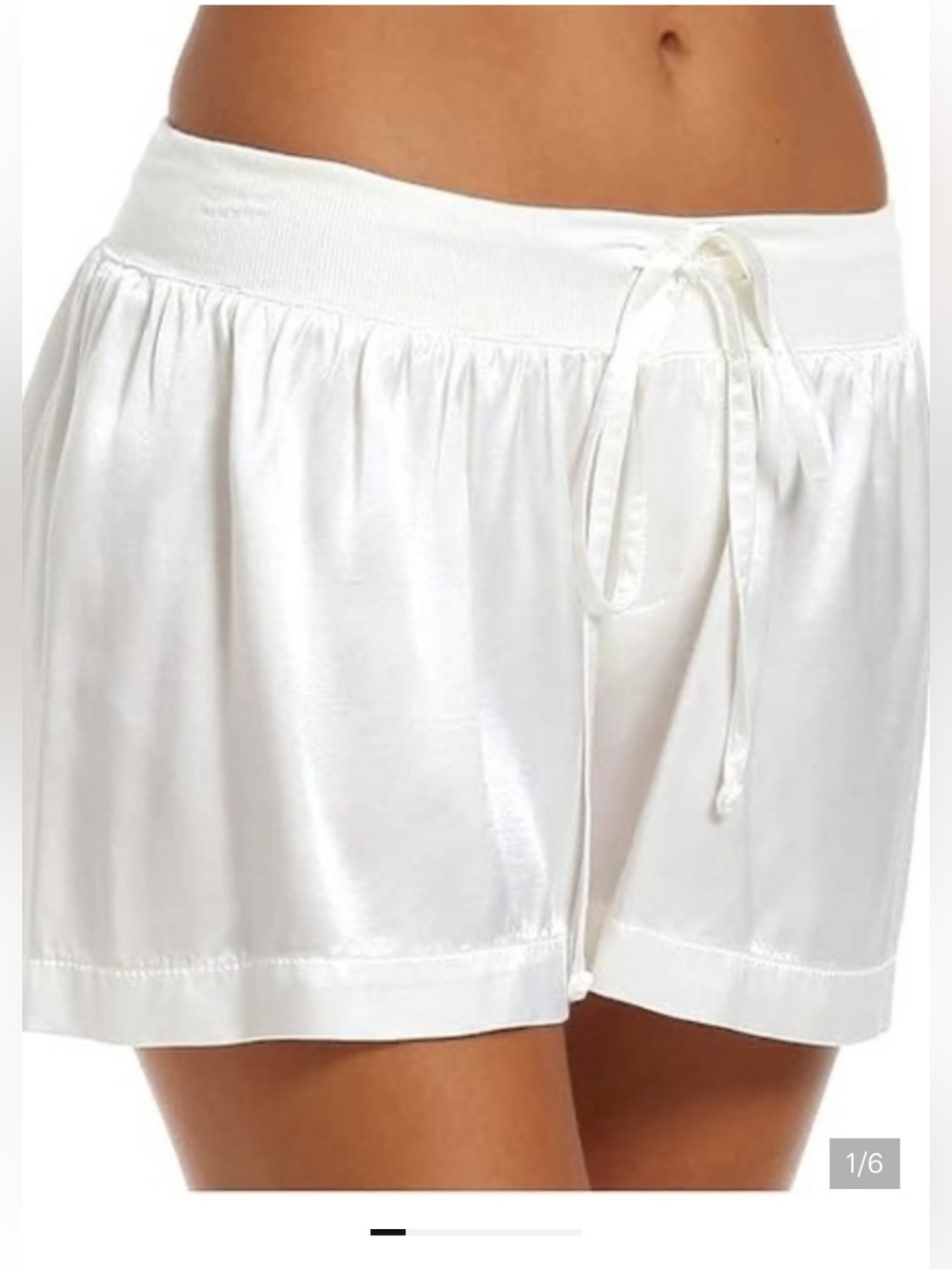 PJ Harlow Pearl lounge satin boxers. NWT. Pairs great with sequin bridal top
